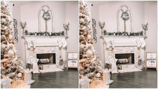 Decorate the mantel – It is the most attractive part of any living room. Decorate the top shelf of your mantel with socks, gifts and accessories and watch your living room lit up.(https://in.pinterest.com/)