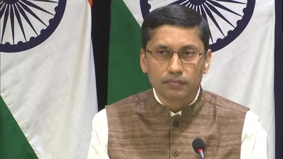 File photo of MEA spokesperson Arindam Bagchi addressing the media (ANI) File photo of MEA spokesperson Arindam Bagchi addressing the media (ANI)