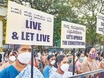 Members of the Christian community participate in a silent protest against the Anti-Conversion bill proposed in the Winter Session of Karnataka Legislative Assembly, in Bengaluru(PTI) Members of the Christian community participate in a silent protest against the Anti-Conversion bill proposed in the Winter Session of Karnataka Legislative Assembly, in Bengaluru(PTI)