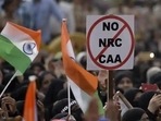 The Bharatiya Janata Party (BJP)-led Centre introduced the Citizenship Amendment Act (CAA) in 2019, and the law came into effect on January 10, 2020.(Satyabrata Tripathy/HT Photo) The Bharatiya Janata Party (BJP)-led Centre introduced the Citizenship Amendment Act (CAA) in 2019, and the law came into effect on January 10, 2020.(Satyabrata Tripathy/HT Photo)