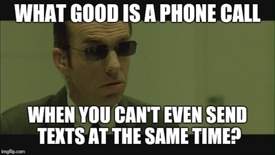 Agent Smith, Neo’s arch nemesis, is a vicious computer programme designed to keep the Matrix working and the machines in power. He has few lines. But this one, comes right after an unsuspecting Thomas Anderson is captured and demands his phone call. Smith causes Anderson’s mouth to seal shut. It makes for a great threat. Particularly when you’re about to block someone, or when you’re sick of your own device. (Courtesy: Warner Bros.)
