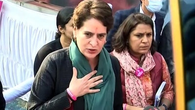 “Does the government have no other work?" Priyanka Gandhi asked. (HT_PRINT) “Does the government have no other work?" Priyanka Gandhi asked. (HT_PRINT)