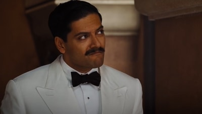 Ali Fazal in a still from Death On The Nile trailer. Ali Fazal in a still from Death On The Nile trailer. 