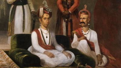 Maratha Peshwa Sawai Madhavrao Narayan (left) with Nana Phadnis and attendants. (HT PHOTO) Maratha Peshwa Sawai Madhavrao Narayan (left) with Nana Phadnis and attendants. (HT PHOTO)