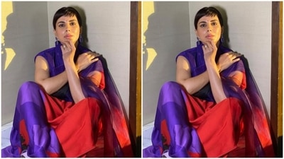 Kirti decked up in the traditional attire to attend a event in Jaipur. (Instagram/@iamkirtikulhari)