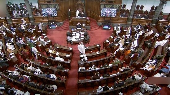 The time lost amounts to 52.08 per cent of available time.(ANI Photo/SansadTV) The time lost amounts to 52.08 per cent of available time.(ANI Photo/SansadTV)