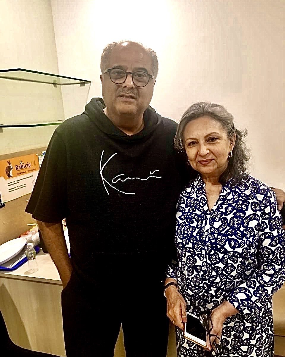 Boney Kapoor shares a pic with Sharmila Tagore, calls her his ‘first crush’. Boney Kapoor shares a pic with Sharmila Tagore, calls her his ‘first crush’.