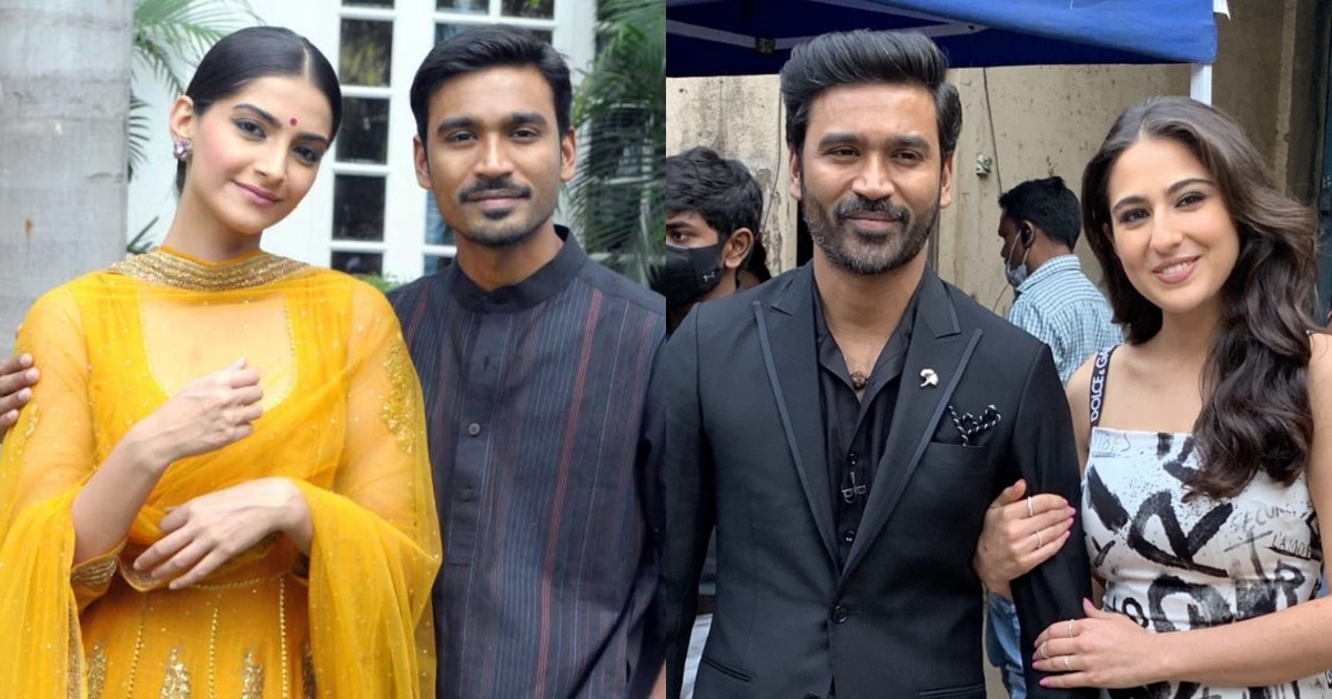 Dhanush has worked with Sonam Kapoor in Raanjhanaa and worked with Sara Ali Khan in Atrangi Re. 