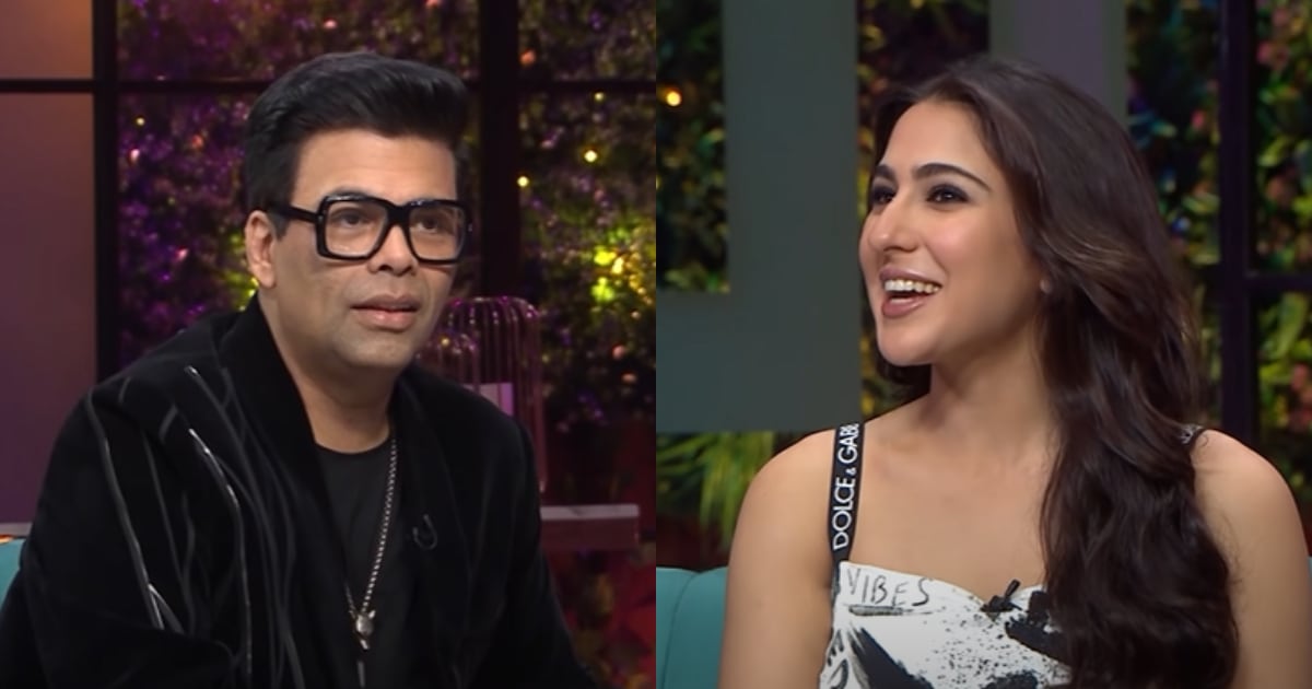 Sara Ali Khan reveals rehearsing for Chaka Chak in Karan Johar's bathroom. Sara Ali Khan reveals rehearsing for Chaka Chak in Karan Johar's bathroom. 
