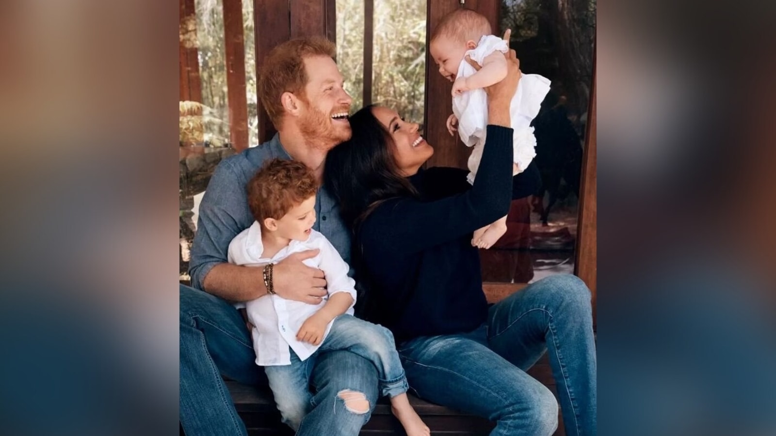 Meghan Markle And Prince Harry Share First Photo Of Daughter Lilibet On Christmas Card Son