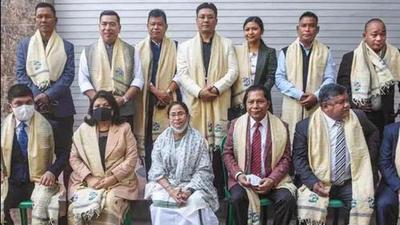 The 12 legislators led by former Chief Minister Dr. Mukul Sangma had handed over the letter of merger to the Speaker on November 24. (PTI PHOTO.)