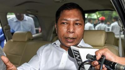 Former chief minister Mukul Sangma was among 12 legislators who handed over the letter of merger to the Speaker on November 24.