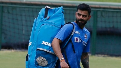 Virat Kohli leaves after a practice session ahead of India first test against South Africa, in Centurion, Pretoria, South Africa Tuesday, Dec, 21, 2021 (AP)