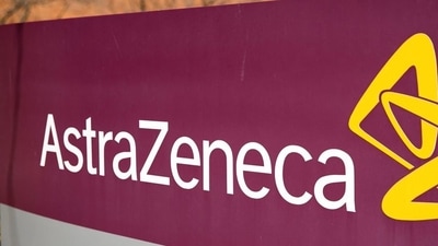 The logo for AstraZeneca is seen outside its North America headquarters in Wilmington, Delaware, US.&nbsp; (REUTERS)