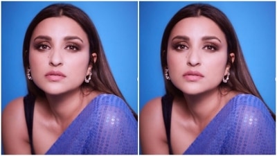 Styled by hairstylist Sheetal Khan, Parineeti left her long tresses open with a middle part. (Instagram/@parineetichopra)