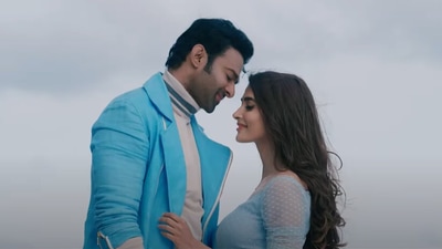 Prabhas and Pooja Hegde in a still from Radhe Shyam.
