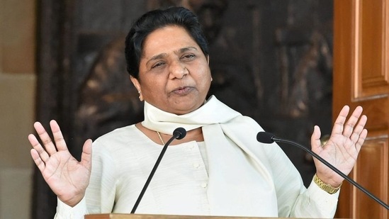 Bahujan Samaj Party (BSP) chief Mayawati on Wednesday attacked both BJP and Congress on the issue of women empowerment.(PTI File Photo)