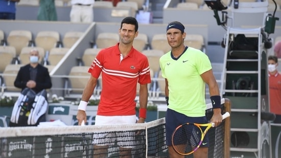 Novak Djokovic and Rafael Nadal.(Twitter/RG)