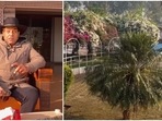 Dharmendra at his Lonavala farmhouse. Dharmendra at his Lonavala farmhouse.