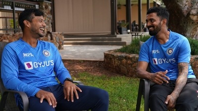 Mayank Agarwal and KL Rahul (Twitter/BCCI)