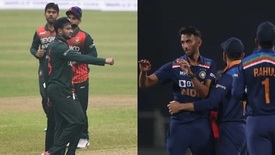 Shakib Al Hasan; Prasidh Krishna (Getty)