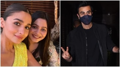 Ranbir Kapoor, Alia Bhatt and Shaheen Bhatt stepped out for dinner.