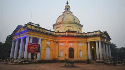The St James’ Church in Kashmere Gate, the oldest church in Delhi, plans to hold online mass for parishioners. (Amal KS/HT)