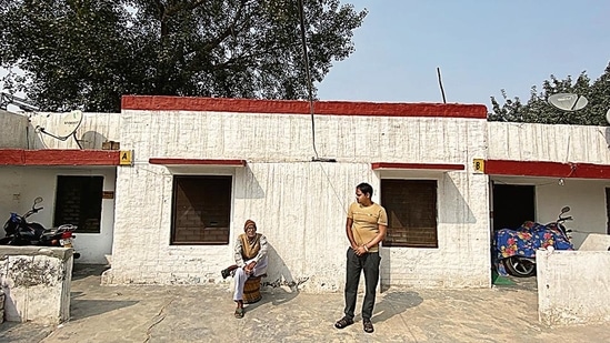 The houses were part of the so-called railway colony in Gurugram, and were allotted to railway employees.