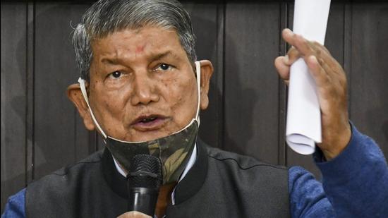 A recent photo of Uttarakhand Congress’s campaign committee chairman Harish Rawat in Dehradun. (PTI)
