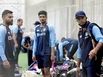 Head Coach of Team India Rahul Dravid, Indian Skipper Virat Kohli and India's Shubman Gill(ANI) Head Coach of Team India Rahul Dravid, Indian Skipper Virat Kohli and India's Shubman Gill(ANI)