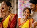 Glowing Ankita Lokhande's Marathi bride look with Vicky Jain in new pics wins heart: Here's what the actor wore Glowing Ankita Lokhande's Marathi bride look with Vicky Jain in new pics wins heart: Here's what the actor wore