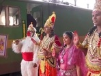 The IRCTC launched the Rampath Yatra Express special train to promote pilgrimage tourism in India (ANI)