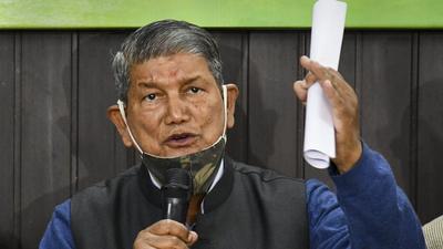 Uttarakhand Congress campaign committee chairman Harish Rawat addresses a press conference in Dehradun. (PTI) Uttarakhand Congress campaign committee chairman Harish Rawat addresses a press conference in Dehradun. (PTI)