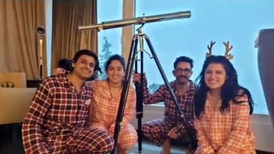 Aamir Khan celebrates Christmas with daughter Ira Khan. (Instagram)