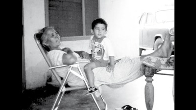 Rohan and his grandmother Rohan and his grandmother