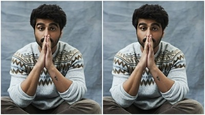 Styled by fashion stylist Abhilasha Devnani, Arjun opted completed his look with a pair of maroon boots. (Instagram/@arjunkapoor)