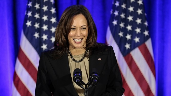 US Vice President Kamala Harris was tested on Wednesday and found not to have virus at the time.(Bloomberg) US Vice President Kamala Harris was tested on Wednesday and found not to have virus at the time.(Bloomberg)