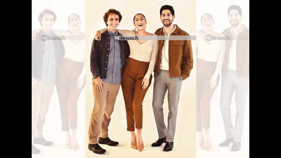 On the cusp of the New Year, three millennial writers, Sam Dalrymple, Karuna Ezara Parikh and Vivan Marwaha present exclusive shorts to celebrate the past, present and future; Art direction: Amit Malik; Make-up and hair: Shaan; Photo imaging: Parth Garg; On Sam: Shirts by Zara; Trousers by H&M; Shoes by Clarks; On Karuna: Trousers by Iqbal Ahmed; Earrings by Sienna Store; Shoes by Zara; Jacket by Bonobos (USA); Shirt by Reiss (UK); Pants by Tommy Hilfiger (USA); Black boots by 3DM Lifestyle (USA) (Vidushi Gupta)
