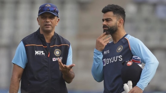 Rahul Dravid (L) and Virat Kohli. (Twitter) Rahul Dravid (L) and Virat Kohli. (Twitter)
