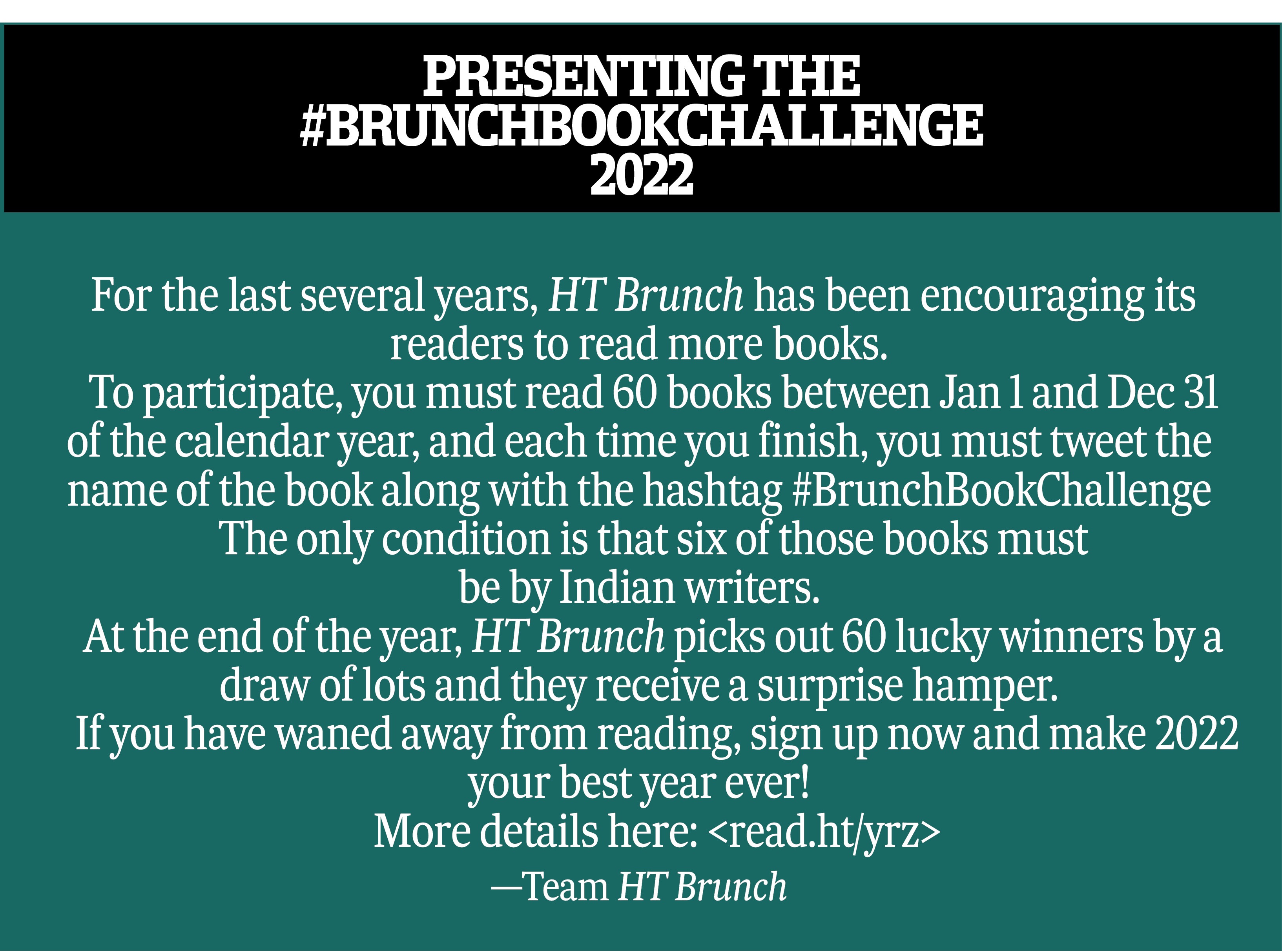 Join the #BrunchBookChallenge 2022