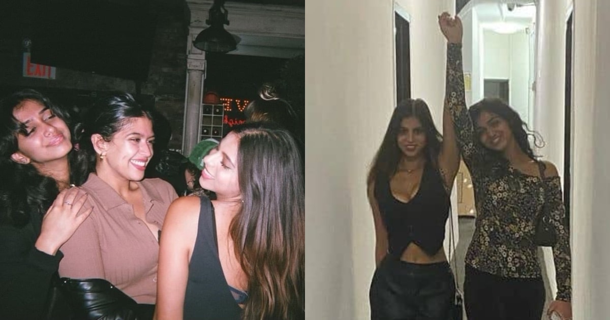Suhana Khan with her friends in New York.
