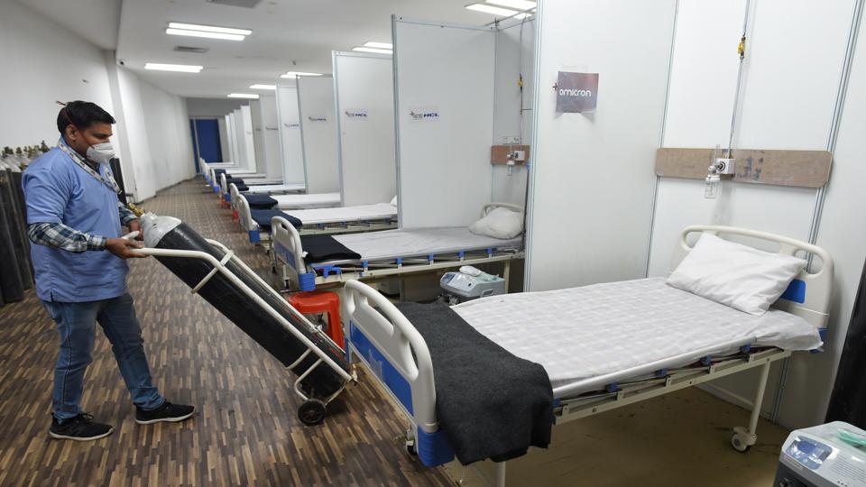 The Covid isolation centre at the CWG Village in Delhi. (Sanchit Khanna/HT Photo) The Covid isolation centre at the CWG Village in Delhi. (Sanchit Khanna/HT Photo)