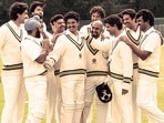 Ranveer Singh and other actors in a still from 83. Ranveer Singh and other actors in a still from 83. 