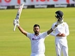 Centurion, Dec 26 (ANI): India's KL Rahul celebrates his century on the the first day of the first Test cricket match between South Africa and India, at SuperSport Park in Centurion on Sunday. (ANI Photo)(ANI)