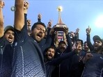 Himachal Pradesh celebrate Vijay Hazare Trophy win(Twitter/@BCCIDomestic)