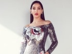 Nora Fatehi flaunts hourglass figure in silver dress to promote Dance Meri Rani with Guru Randhawa: Pics inside