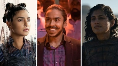 Priyanka Chopra Jonas in The Matrix Resurrections and Adarsh Gourav in The White Tiger and Kubbra Sait in Foundation. Priyanka Chopra Jonas in The Matrix Resurrections and Adarsh Gourav in The White Tiger and Kubbra Sait in Foundation.