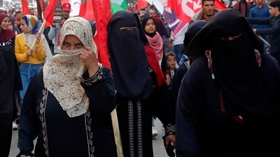 Afghanistan's Taliban authorities said that women seeking to travel anything other than short distances should not be offered transport unless they are accompanied by a close male relative. (AP) Afghanistan's Taliban authorities said that women seeking to travel anything other than short distances should not be offered transport unless they are accompanied by a close male relative. (AP)