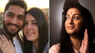 Smriti Irani has a special message as her step daughter gets engaged.
