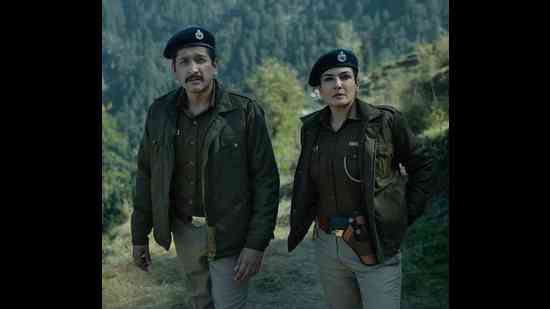 Parambrata Chattopadhyay and Raveena Tandon in a still from Aranyak